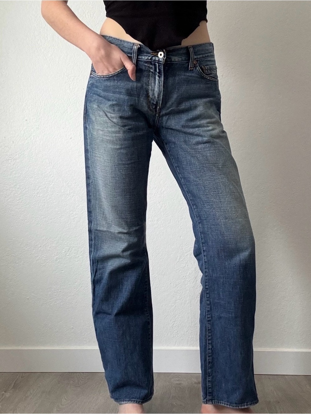 Vintage Guess The Cliff Bootcut Blue Jeans
